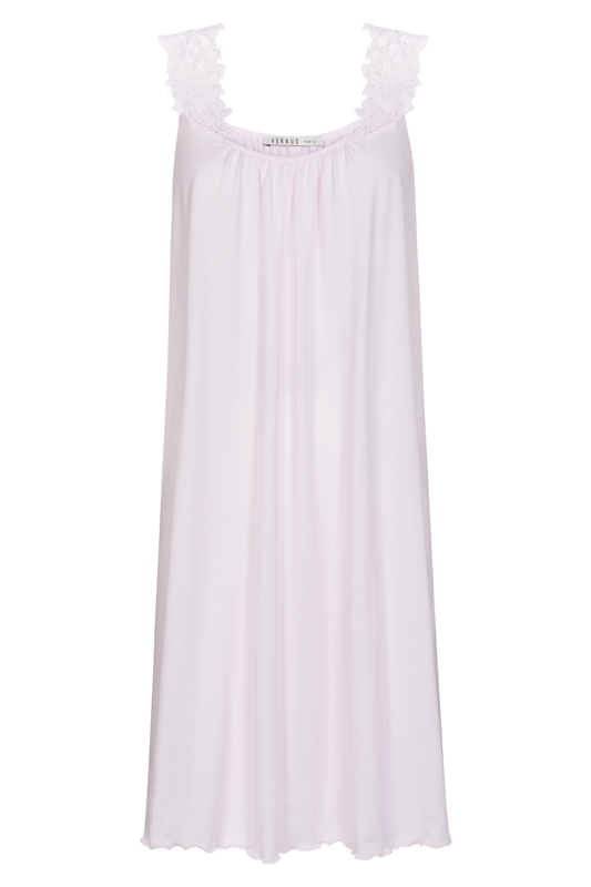 Féraud Nightgown front view in Rose