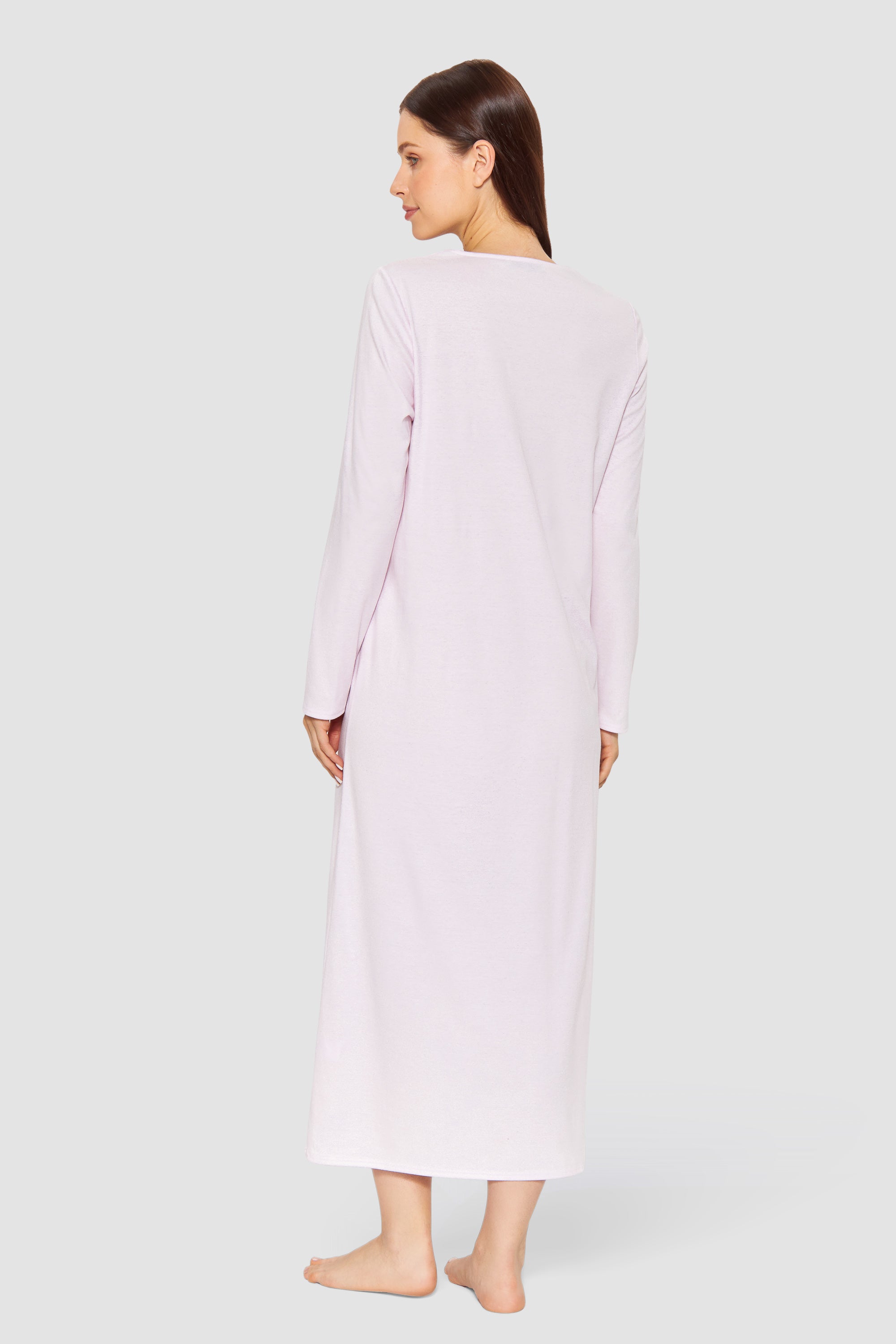 Feraud Night Dress,1/1 Sleeve, Round Neck Interlock (3884195) Rose