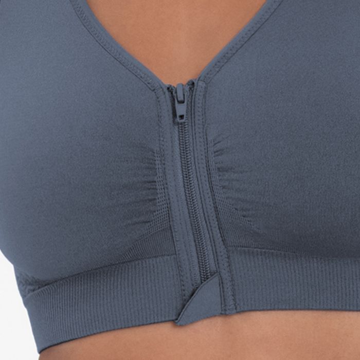 Anita Lynn Post Mastectomy Bra Moulded, Front Closure (5768X) Grey