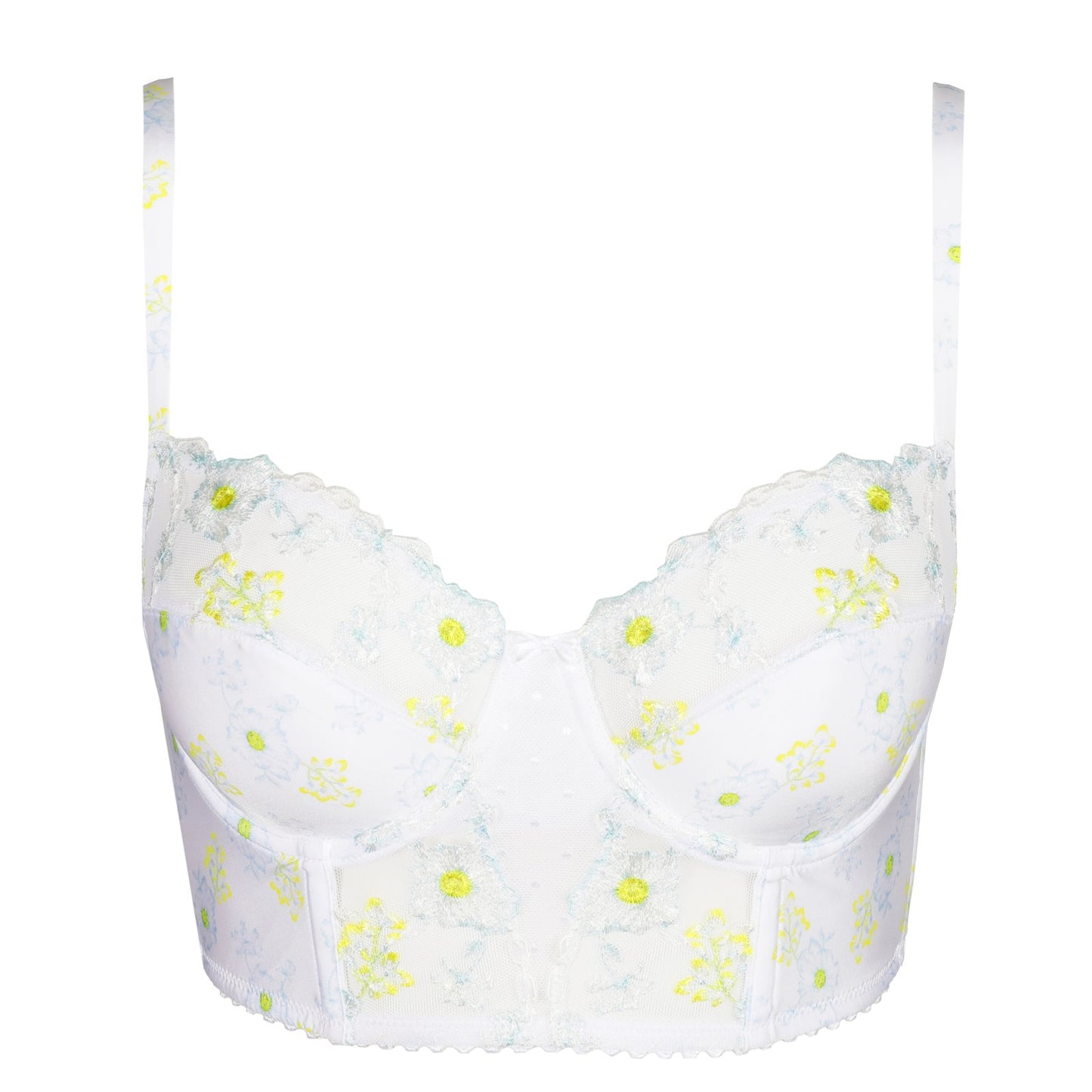 Marie Jo Chen Balcony Bra detail view in White Yacht