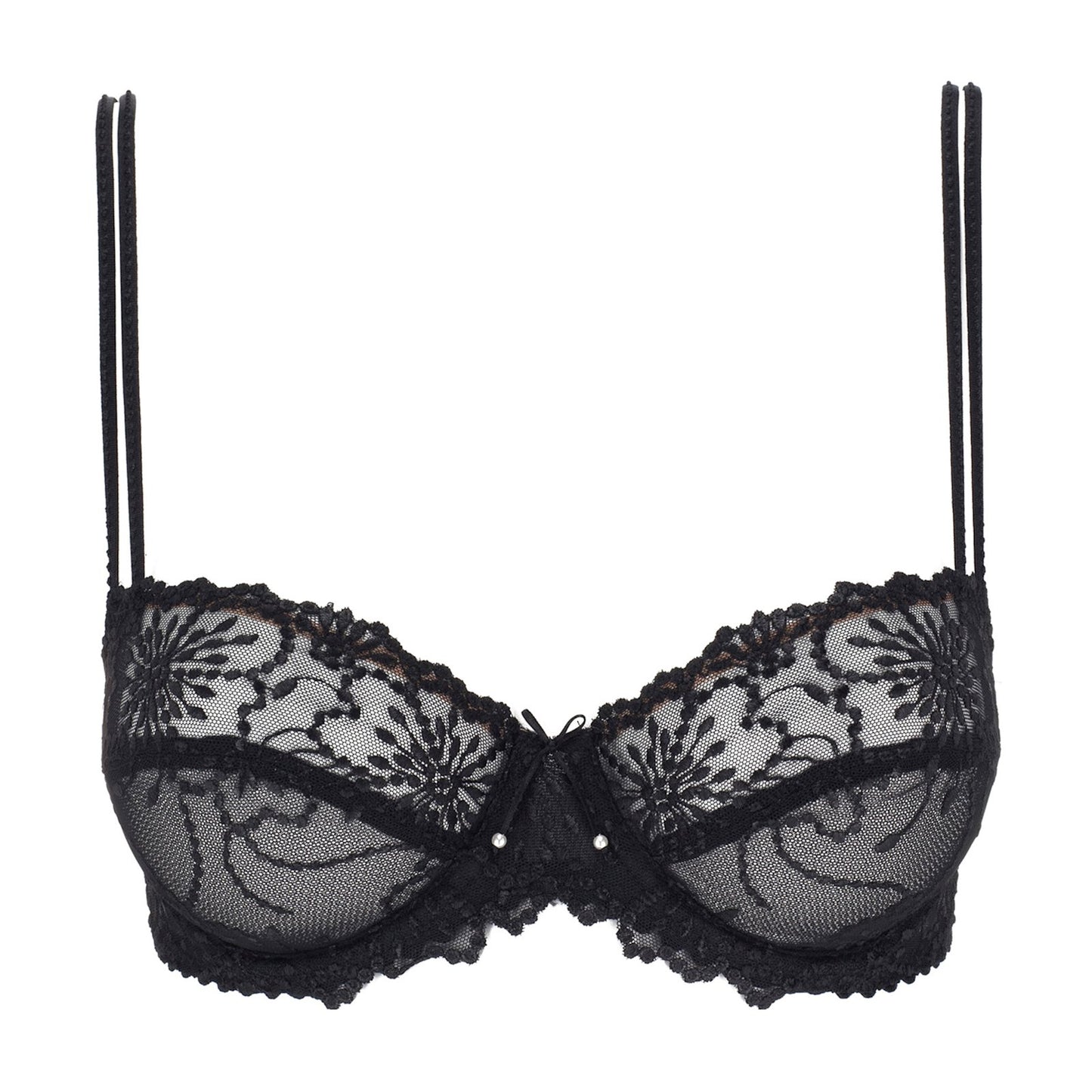 Marie Jo Jane Padded Balcony Bra detail view in Black