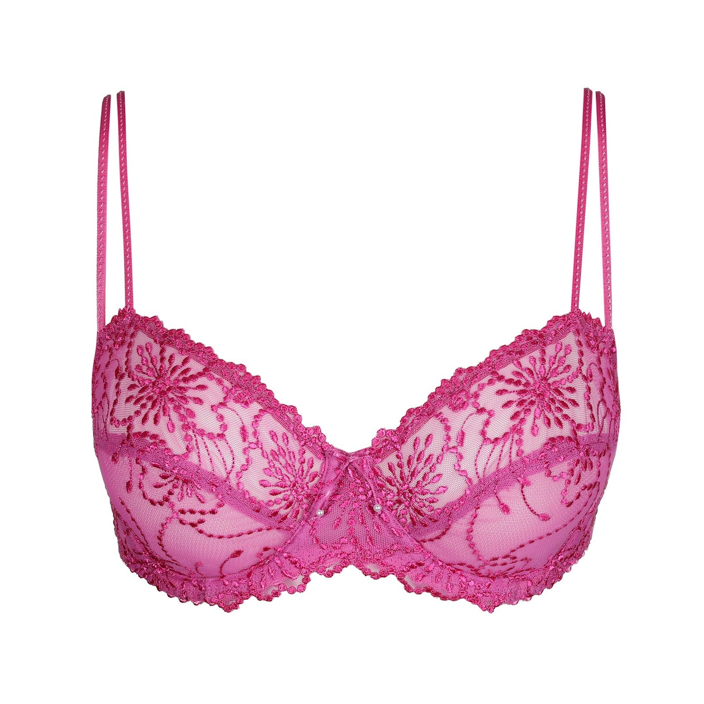 Marie Jo Jane Padded Balcony Bra detail view in Orchid Bliss