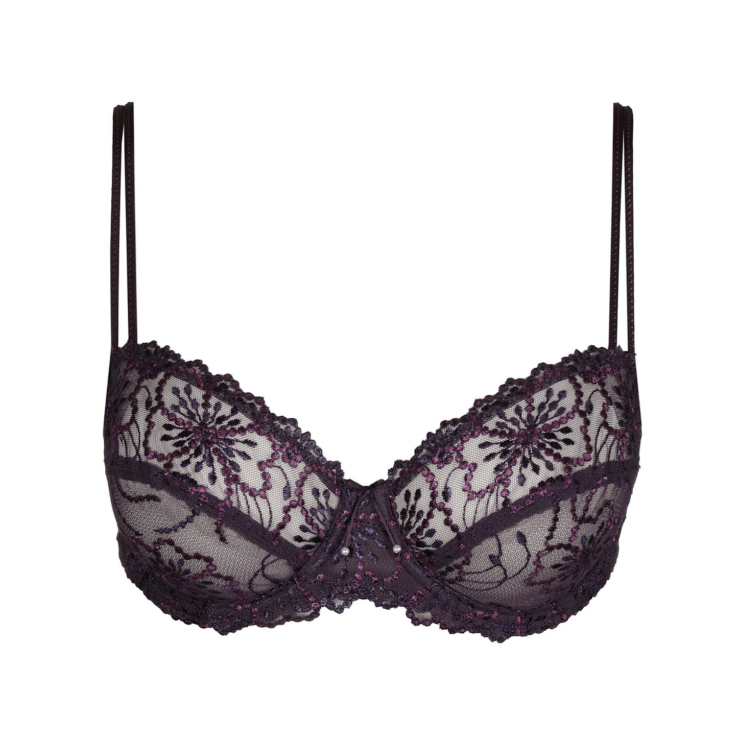 Marie Jo Jane Padded Balcony Bra detail view in Amethyst