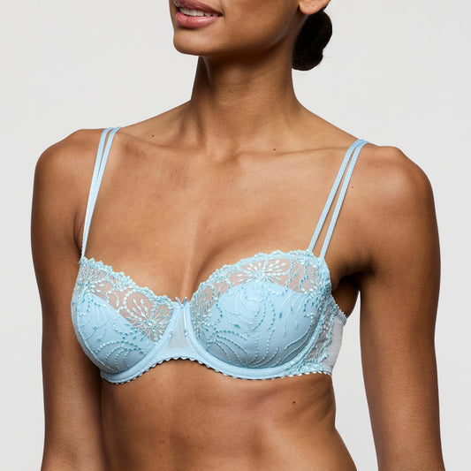 Marie Jo Jane Balcony Bra alternate view in Milky Blue