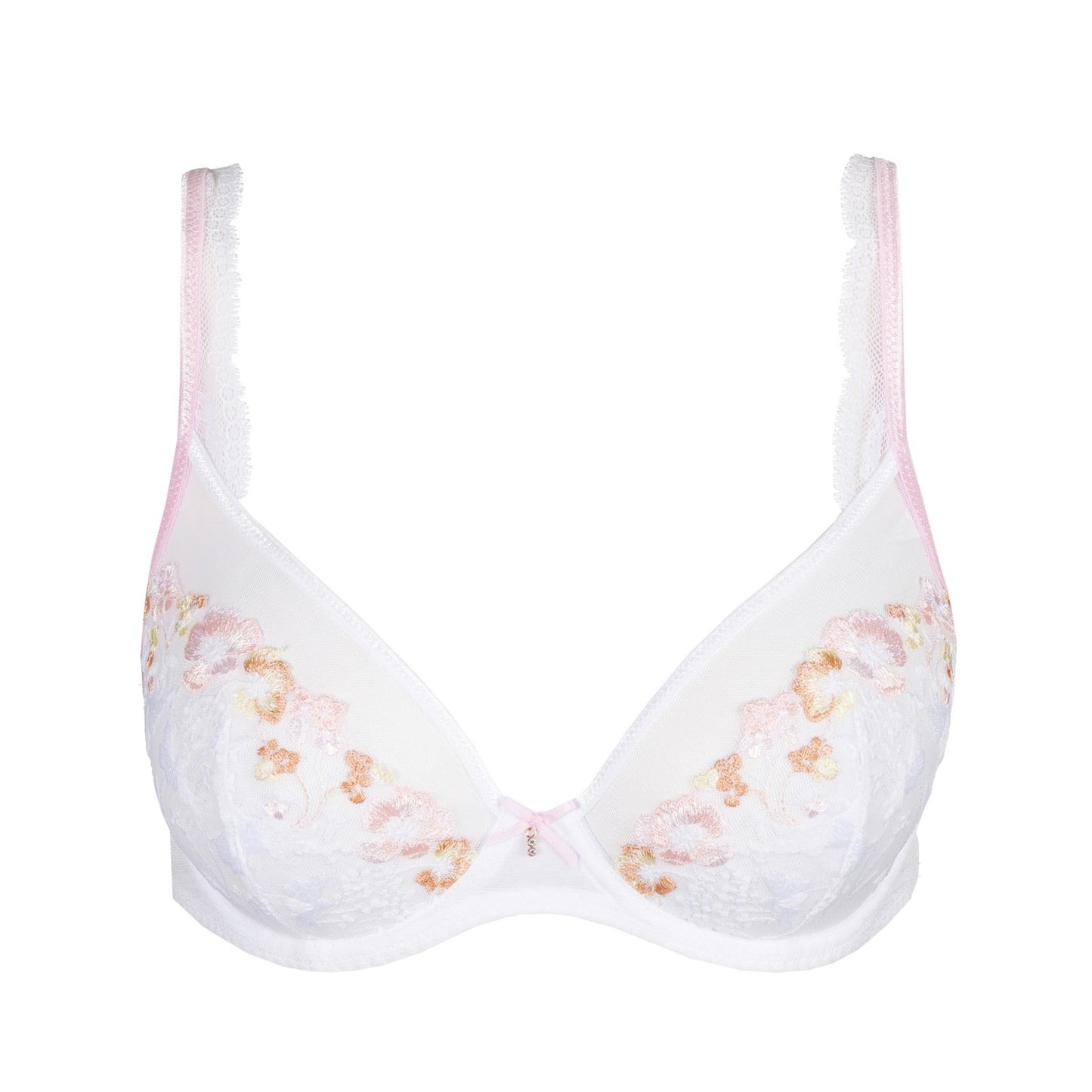 Marie Jo Lizelot Plunge Bra detail view in White