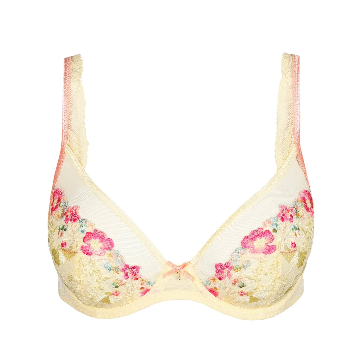 Marie Jo Lizelot Plunge Bra detail view in French Vanilla