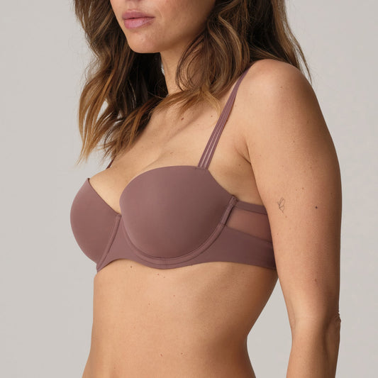 Marie Jo Louie Padded Balcony Bra alternate view in Satin Taupe
