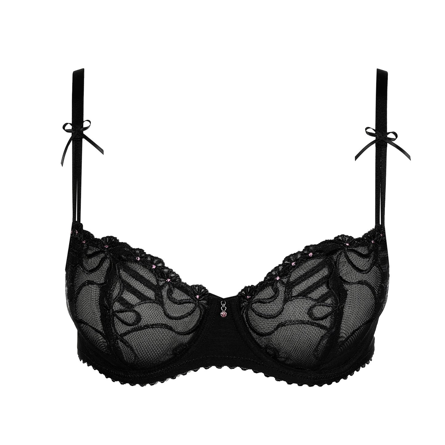 Marie Jo Noova Balcony Bra detail view in Black