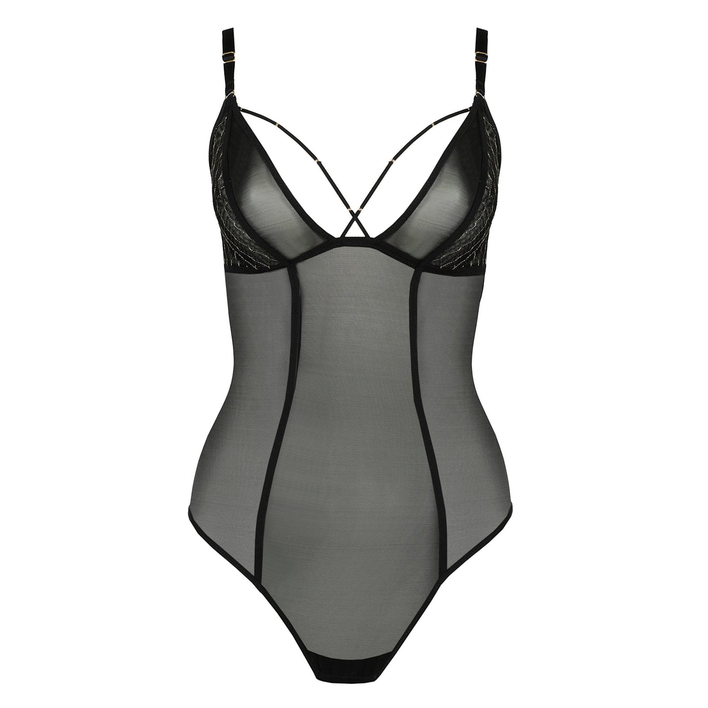 Marie Jo Colima Bodysuit detail view in Black
