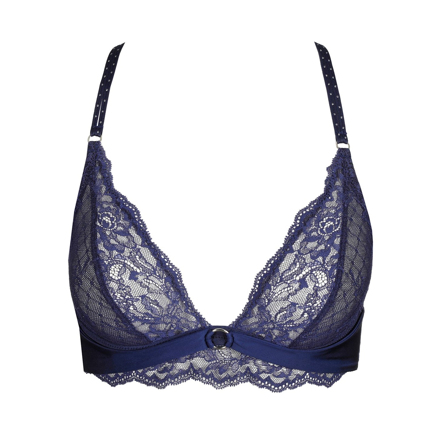 Marie Jo Musea Bralette detail view in Sapphire Blue