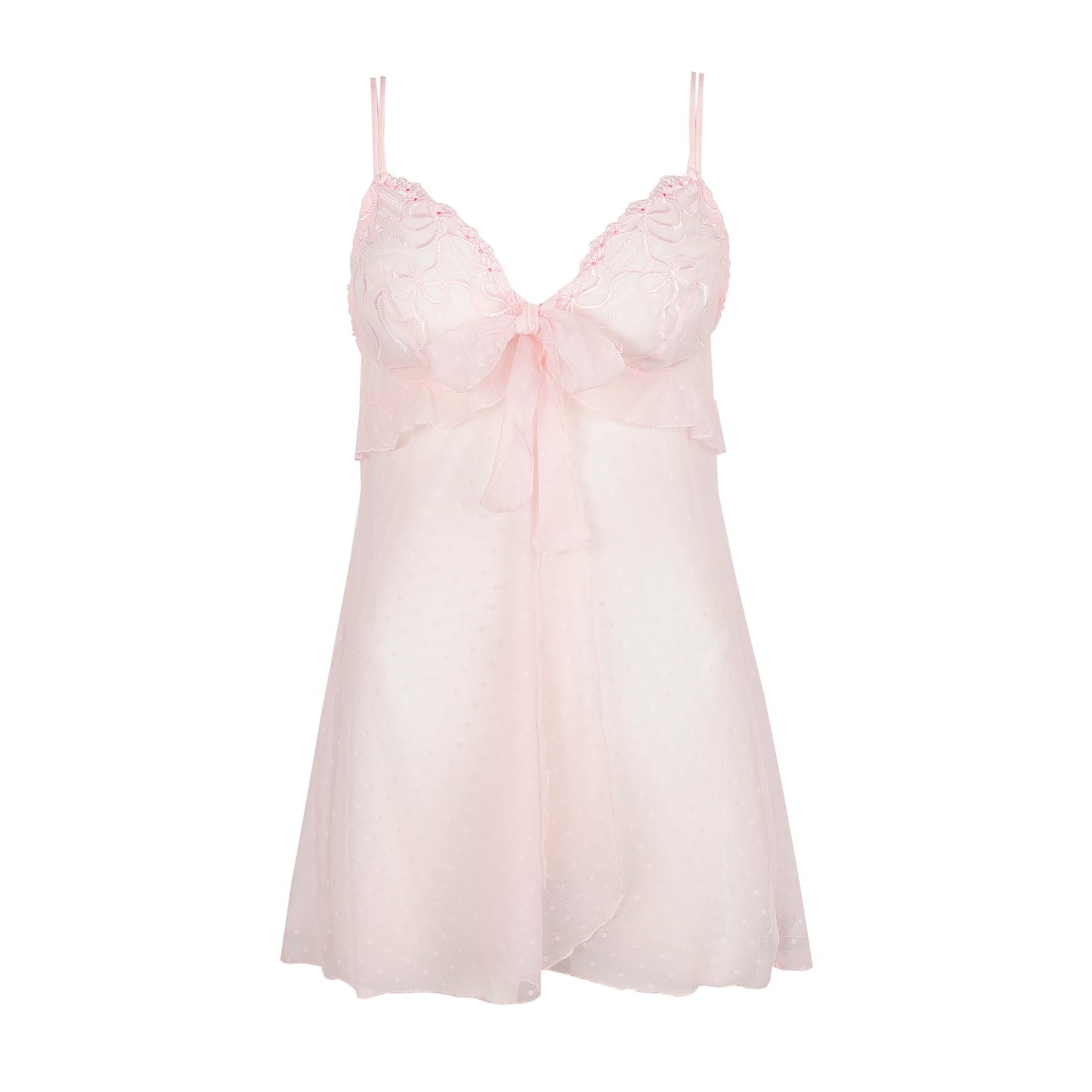 Marie Jo Noova Body Harness detail view in Gardenia Rose