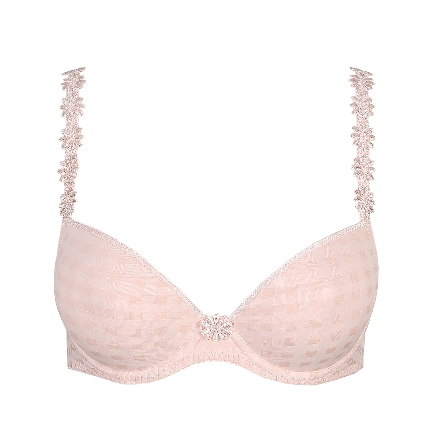 Marie Jo Avero Plunge Bra detail view in Pearly Pink