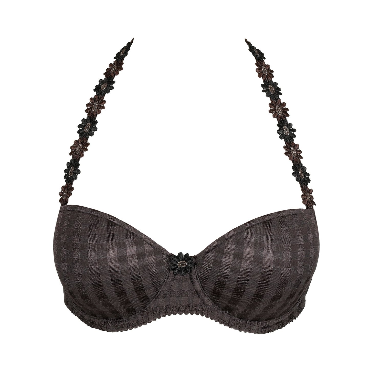 Marie Jo Avero Balcony Bra detail view in Sweet Chocolate