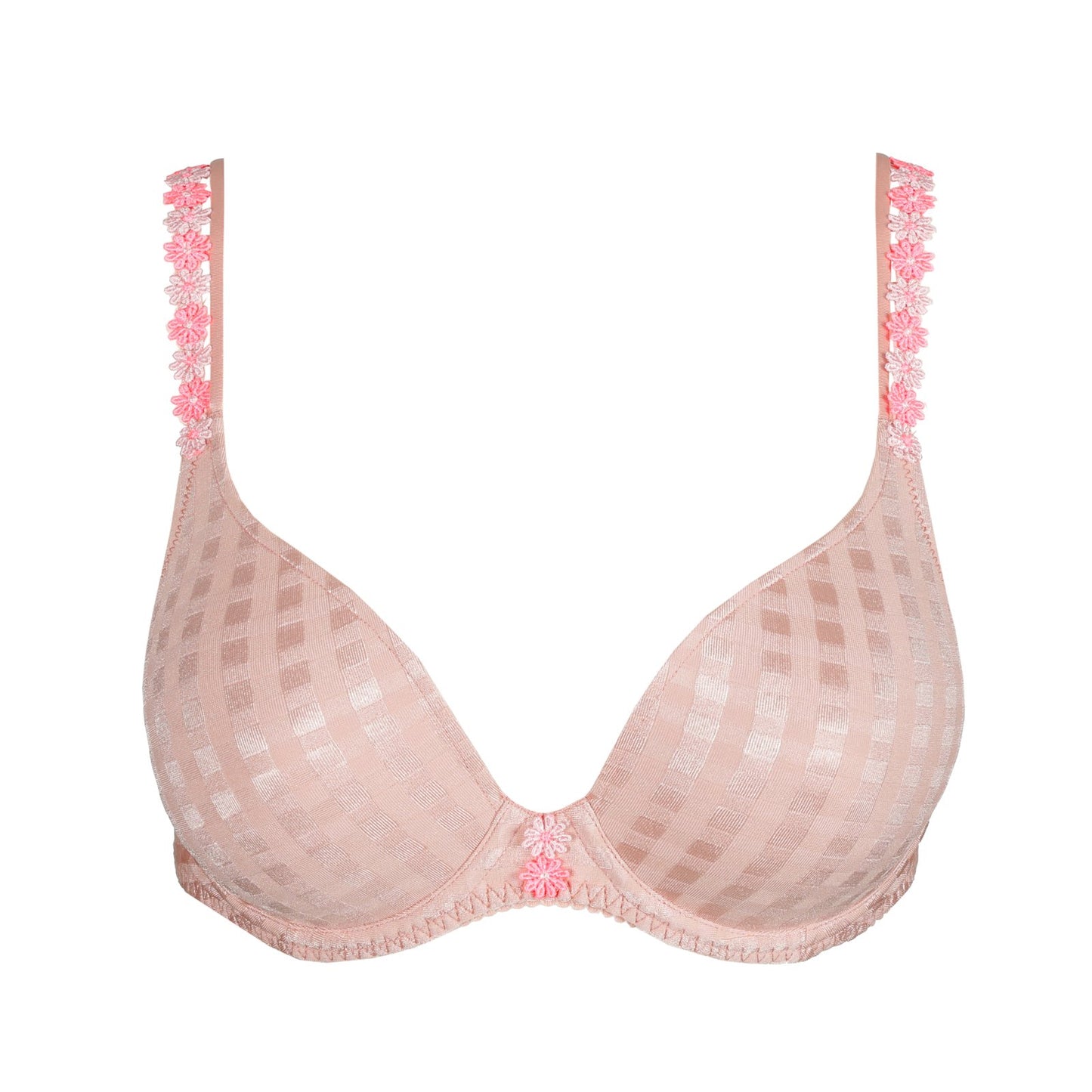 Marie Jo Avero Tiny Padded Heartshape Bra detail view in Powder Rose
