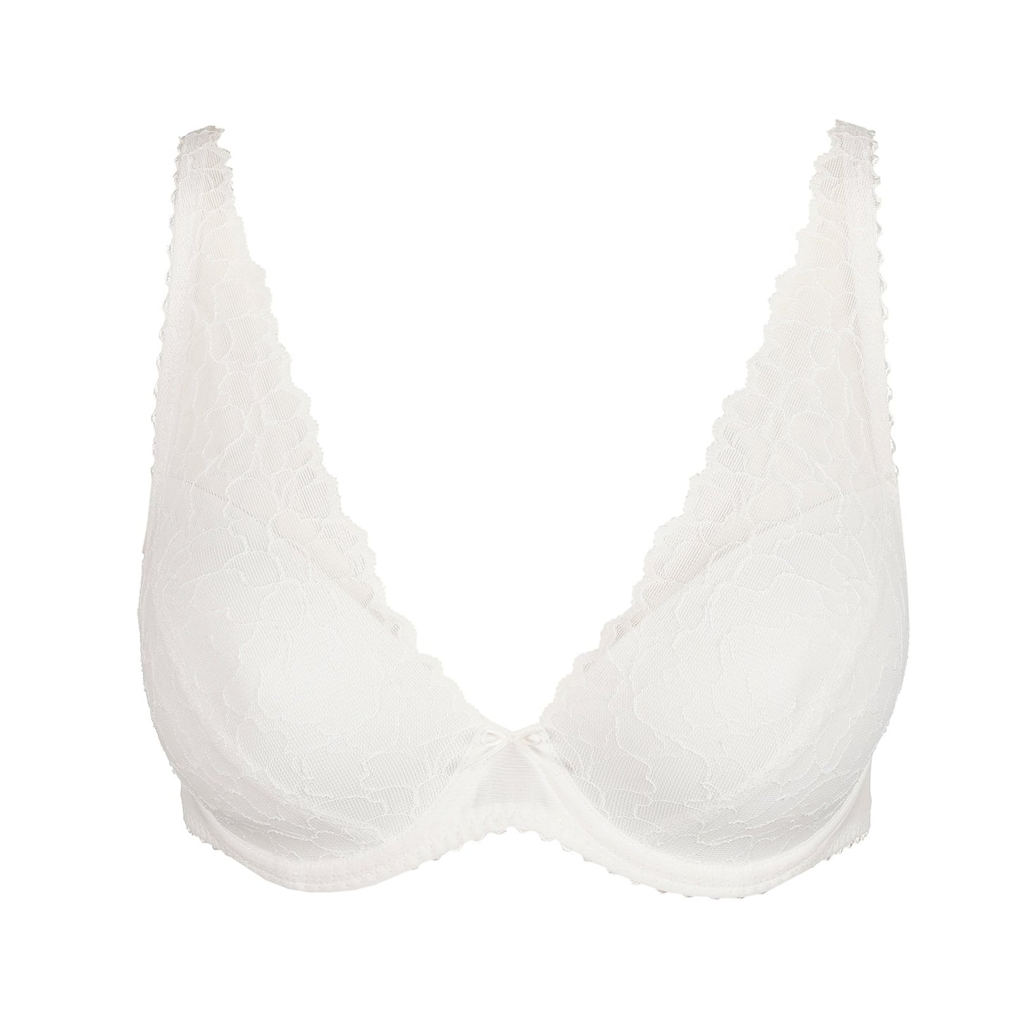 Marie Jo Azelie Padded Plunge Bra detail view in Natural