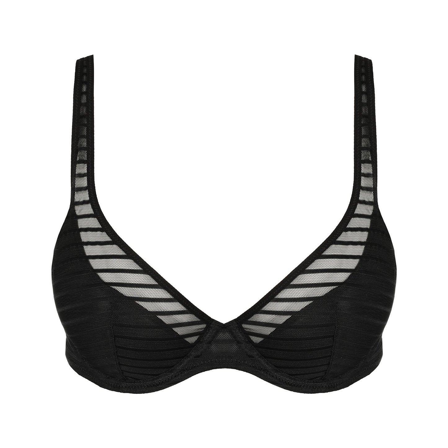 Marie Jo Basyl Padded Plunge Bra detail view in Black