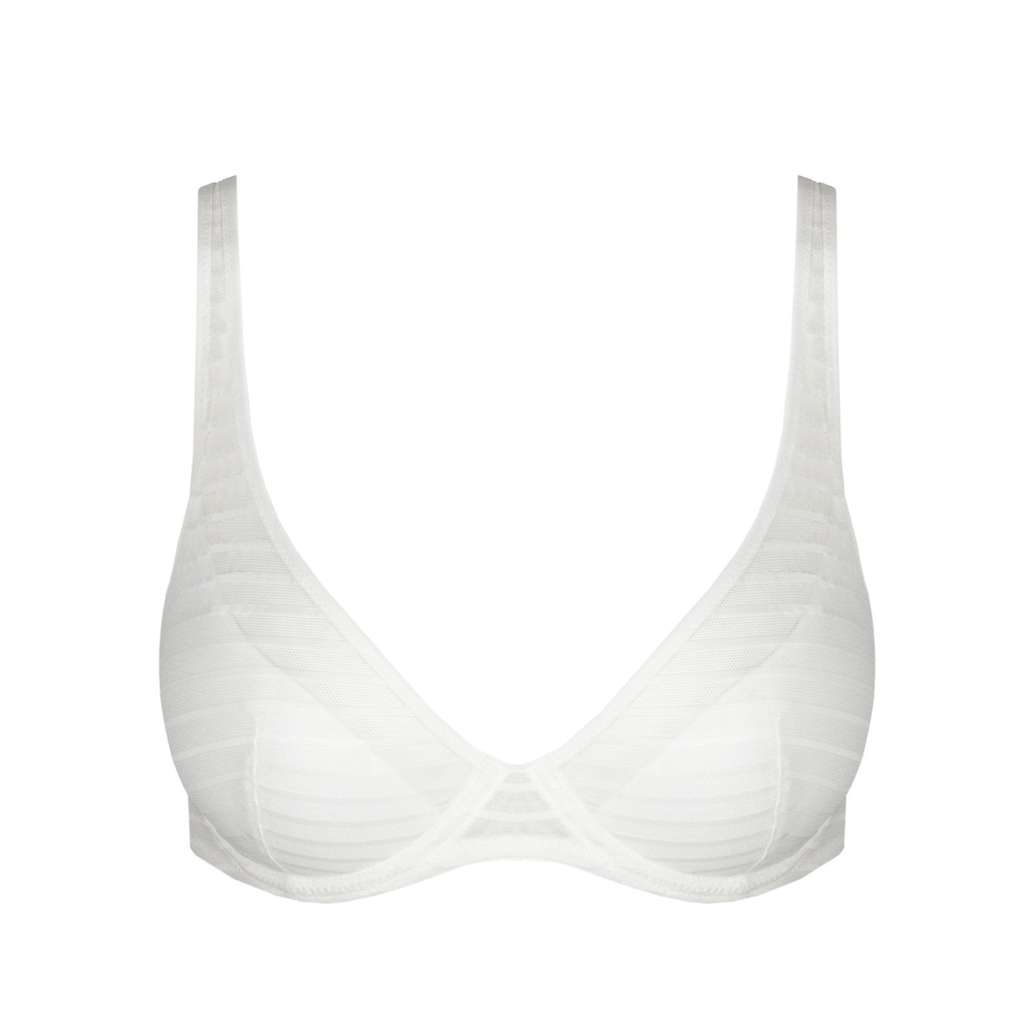 Marie Jo Basyl Padded Plunge Bra detail view in Natural