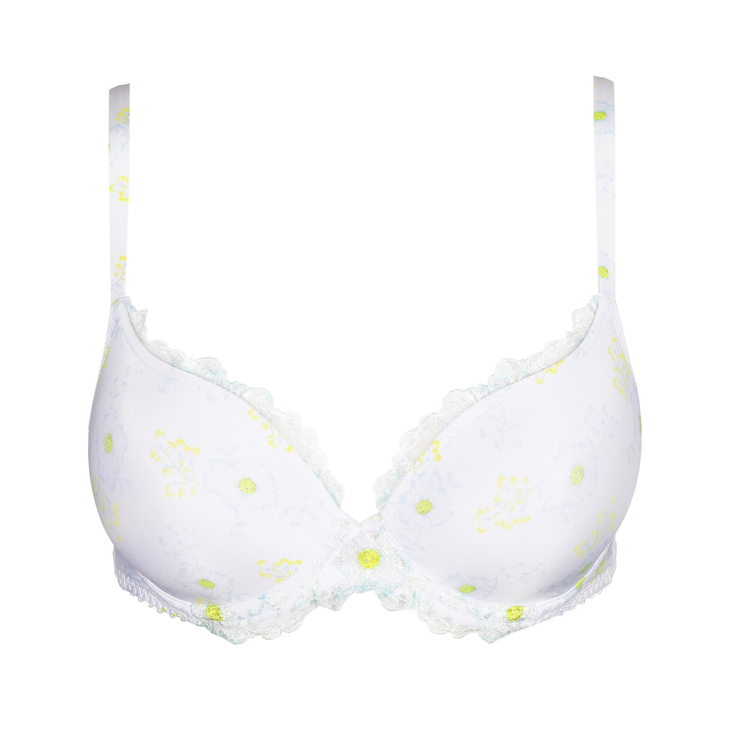 Marie Jo Chen Padded Heartshape Bra detail view in White Yacht