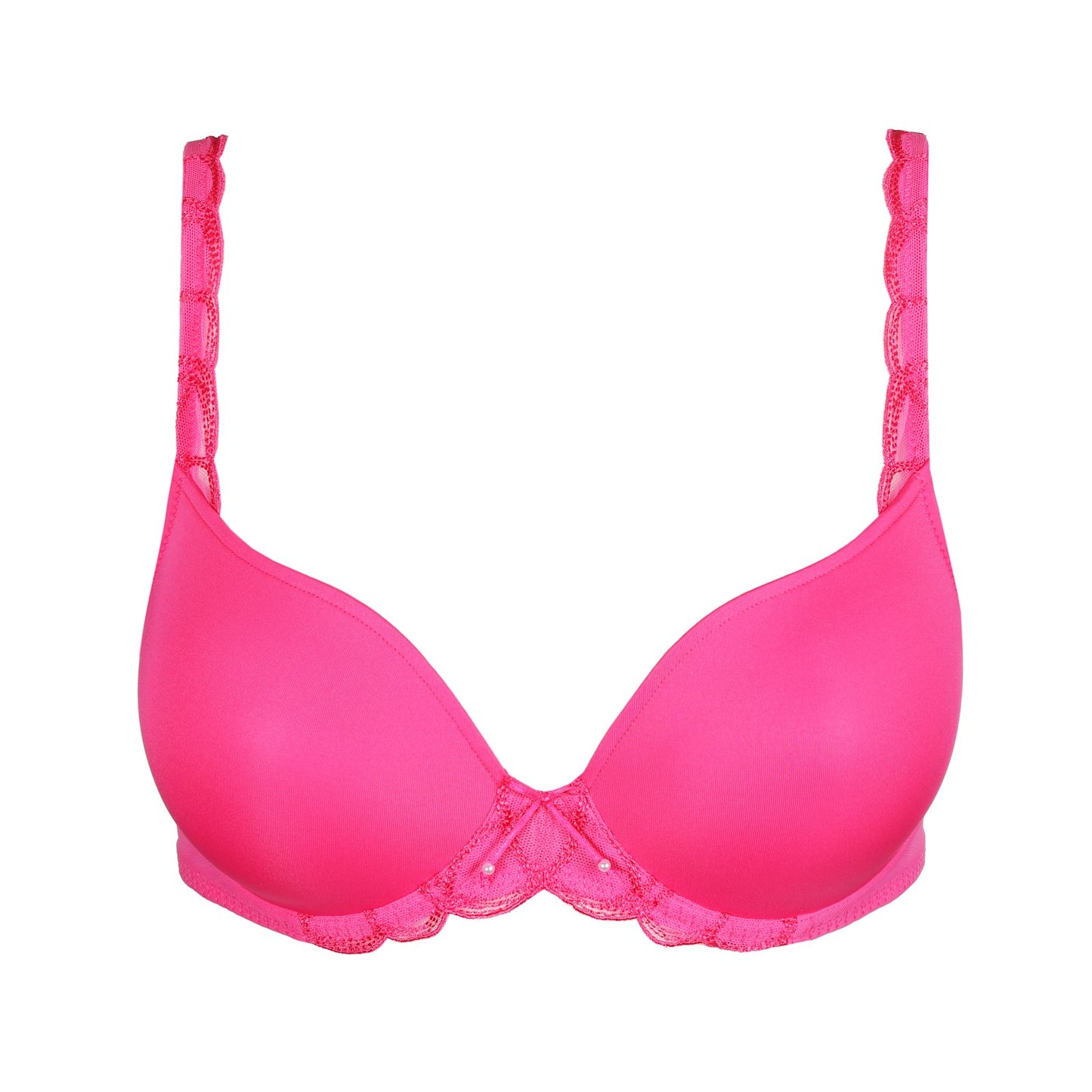 Marie Jo Heleen Padded Heartshape Bra detail view in Hollywood Pink