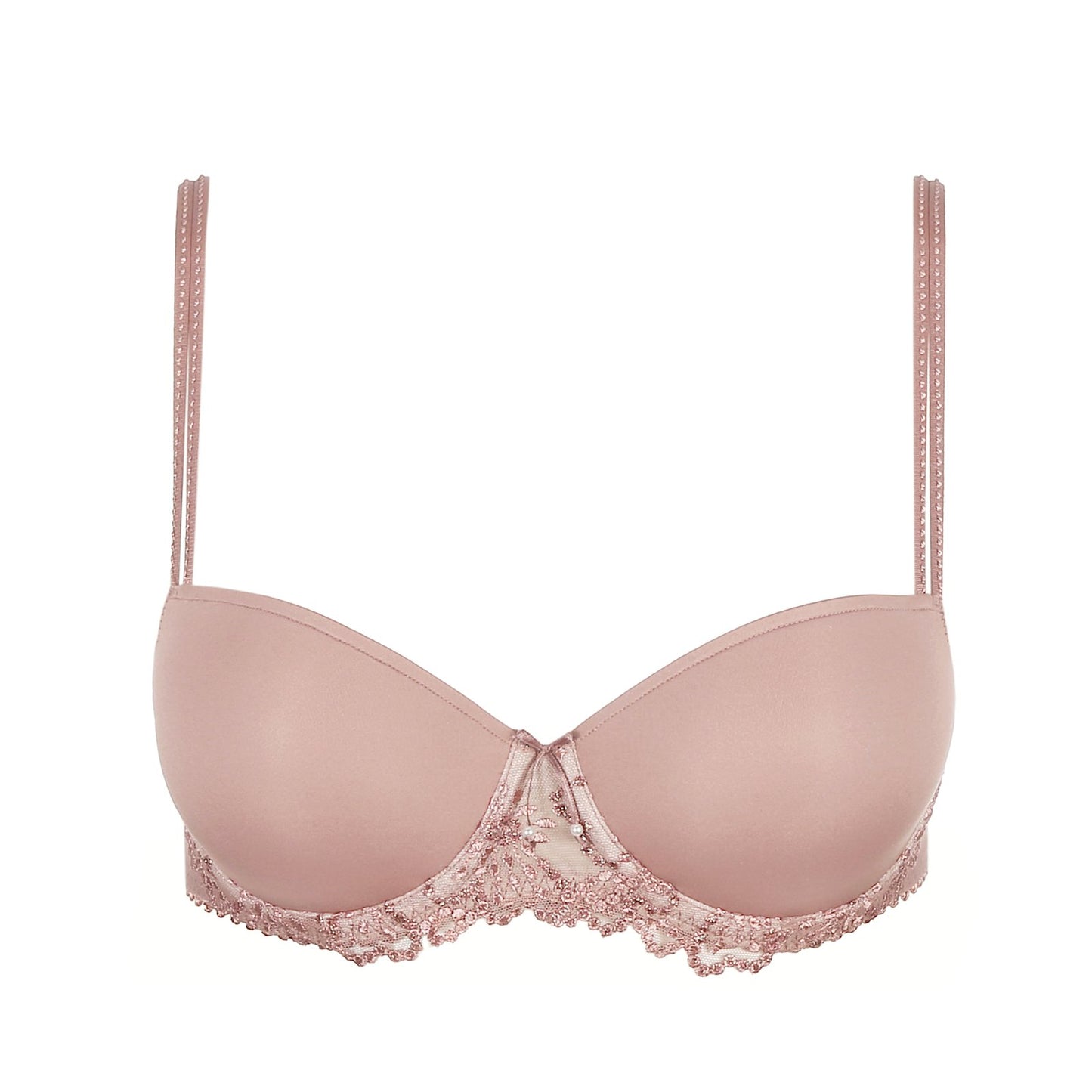 Marie Jo Jane Balcony Bra detail view in Bois De Rose