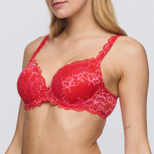 Marie Jo Manyla Padded Heartshape Bra alternate view in Pixie Red