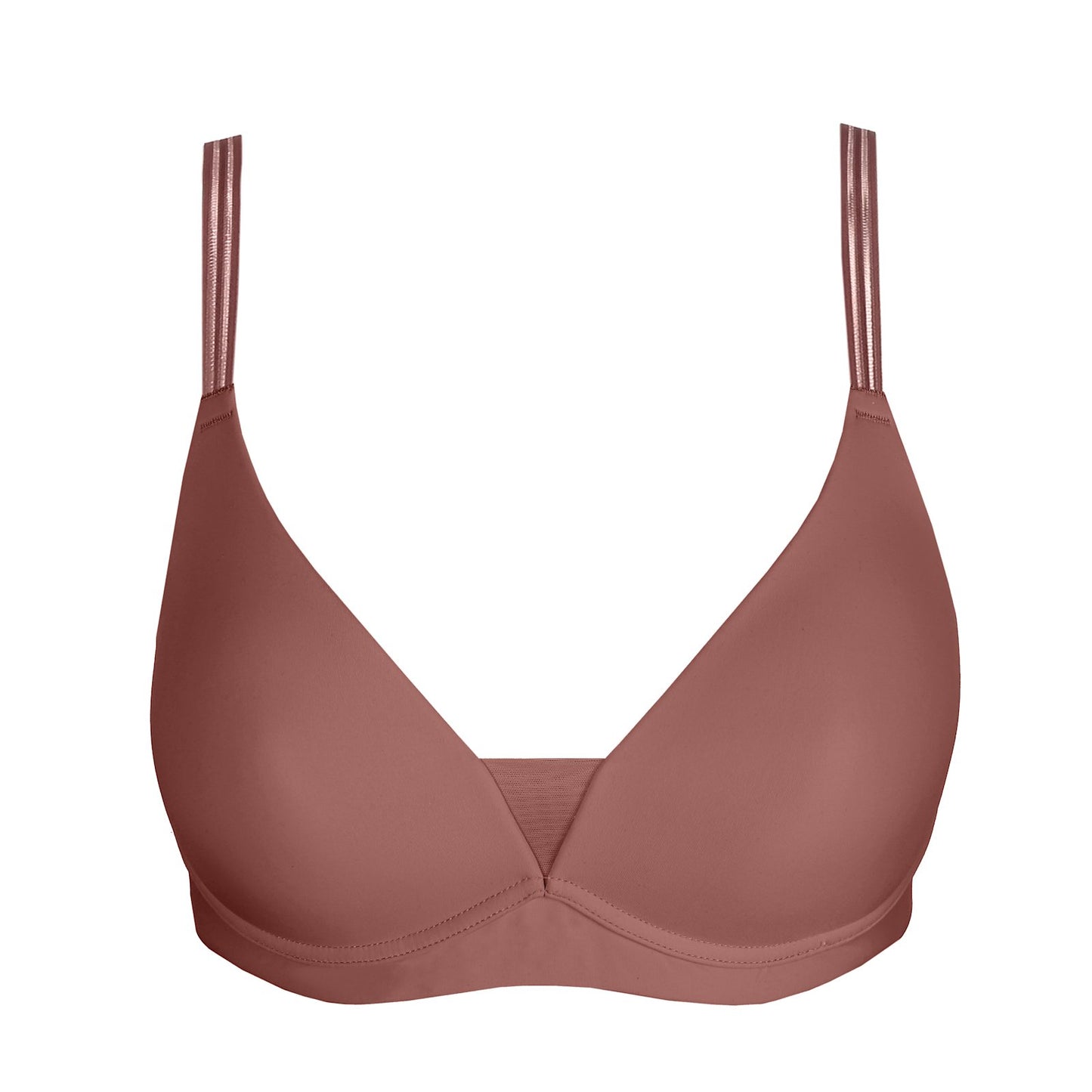Marie Jo Louie Full Cup Bra detail view in Satin Taupe