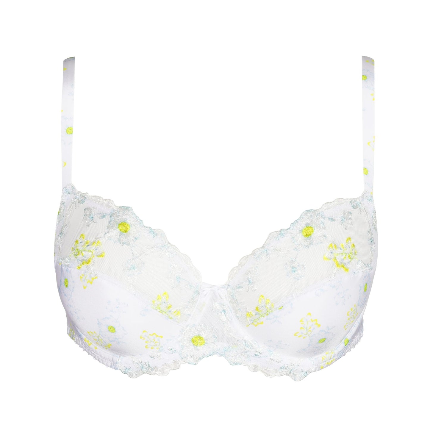 Marie Jo Chen Full Cup Bra detail view in White Yacht