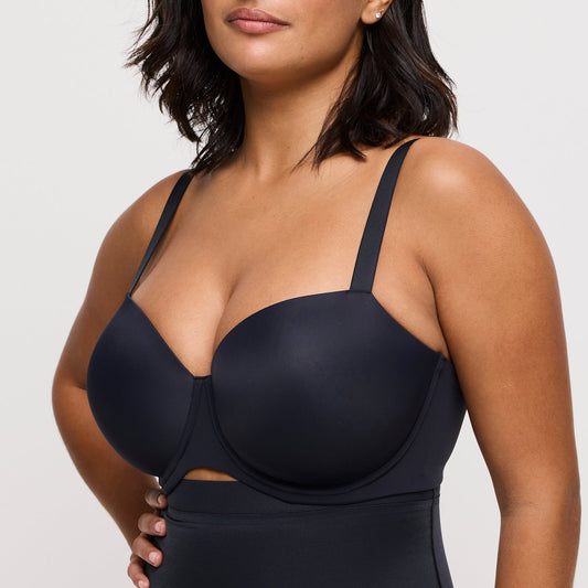 PrimaDonna Figuras Padded Balcony Bra in Charcoal