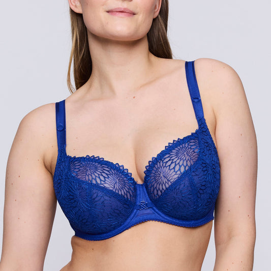 PrimaDonna Sophora Balcony Bra in Blue Print