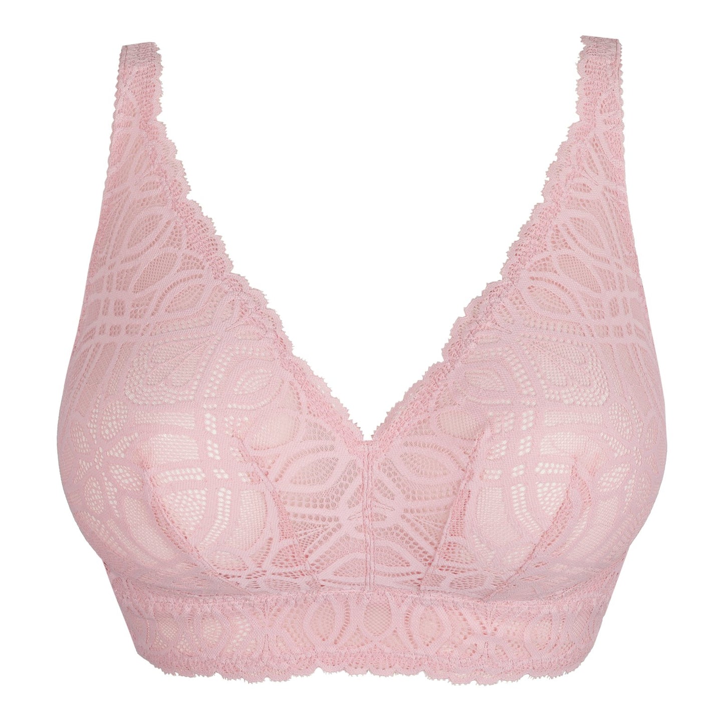 PrimaDonna Salerno Bralette flat lay in Spring Rose