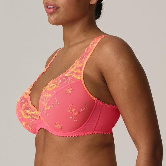 PrimaDonna Devdaha Padded Plunge Bra in Tropicana