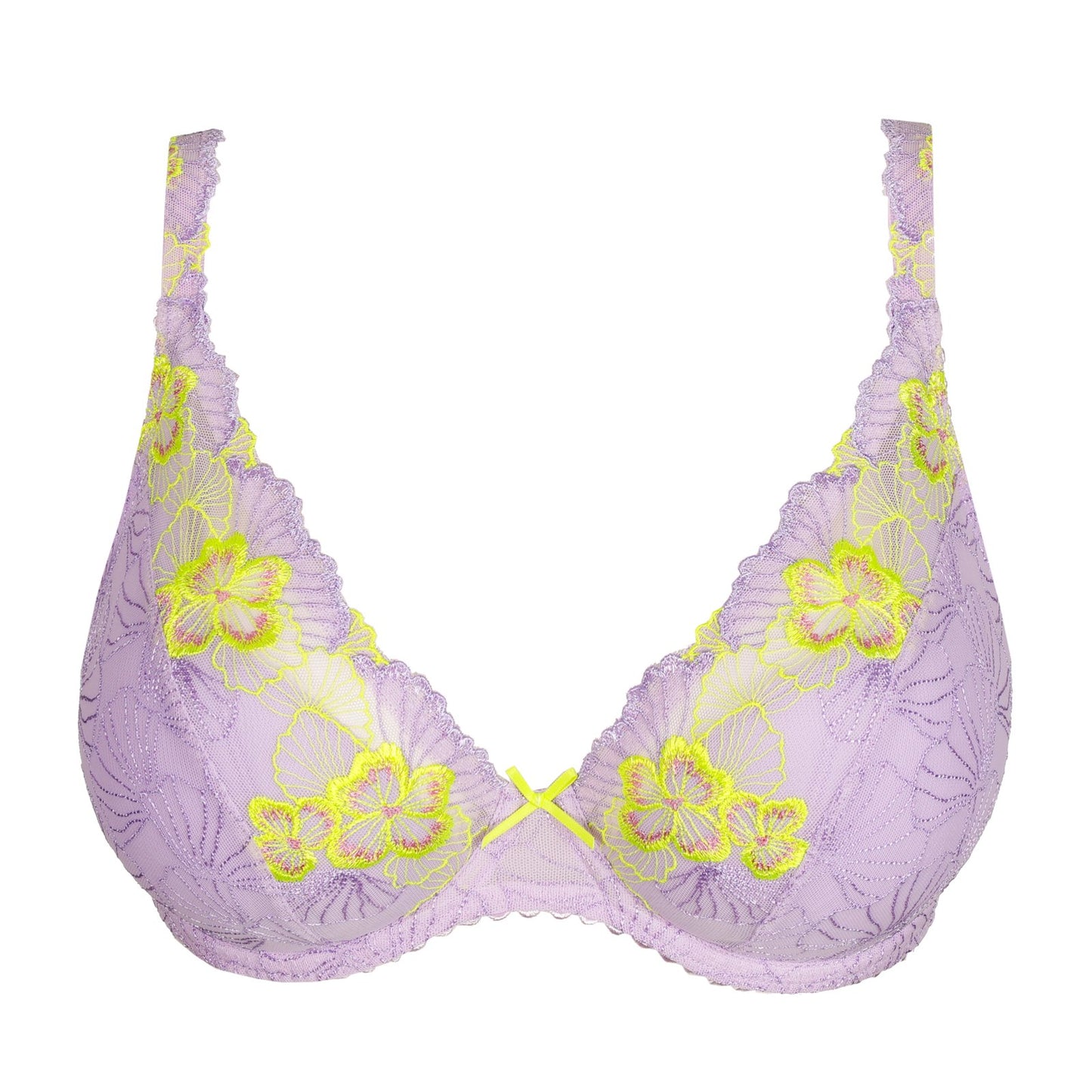 PrimaDonna Ixia Padded Plunge Bra flat lay in Wisteria