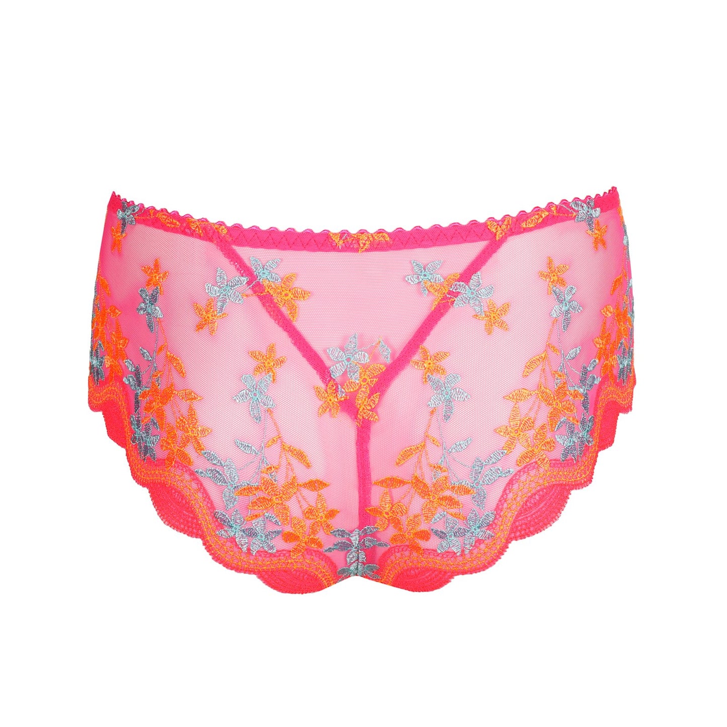 PrimaDonna Cala Luna Luxury Thong flat lay in Blogger Pink
