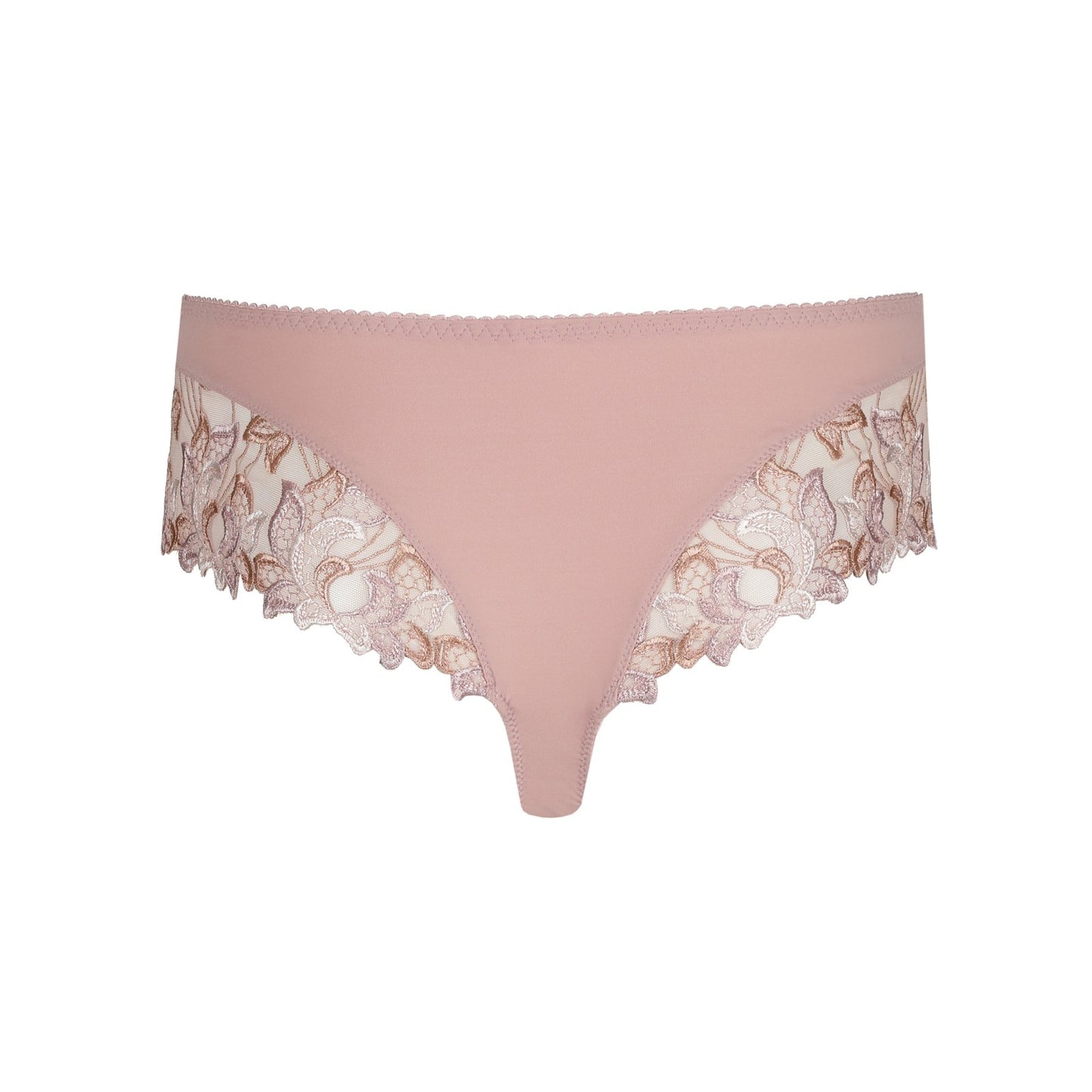 PrimaDonna Deauville Luxury Thong flat lay in Vintage Pink