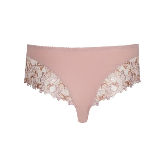 PrimaDonna Deauville Luxury Thong flat lay in Vintage Pink