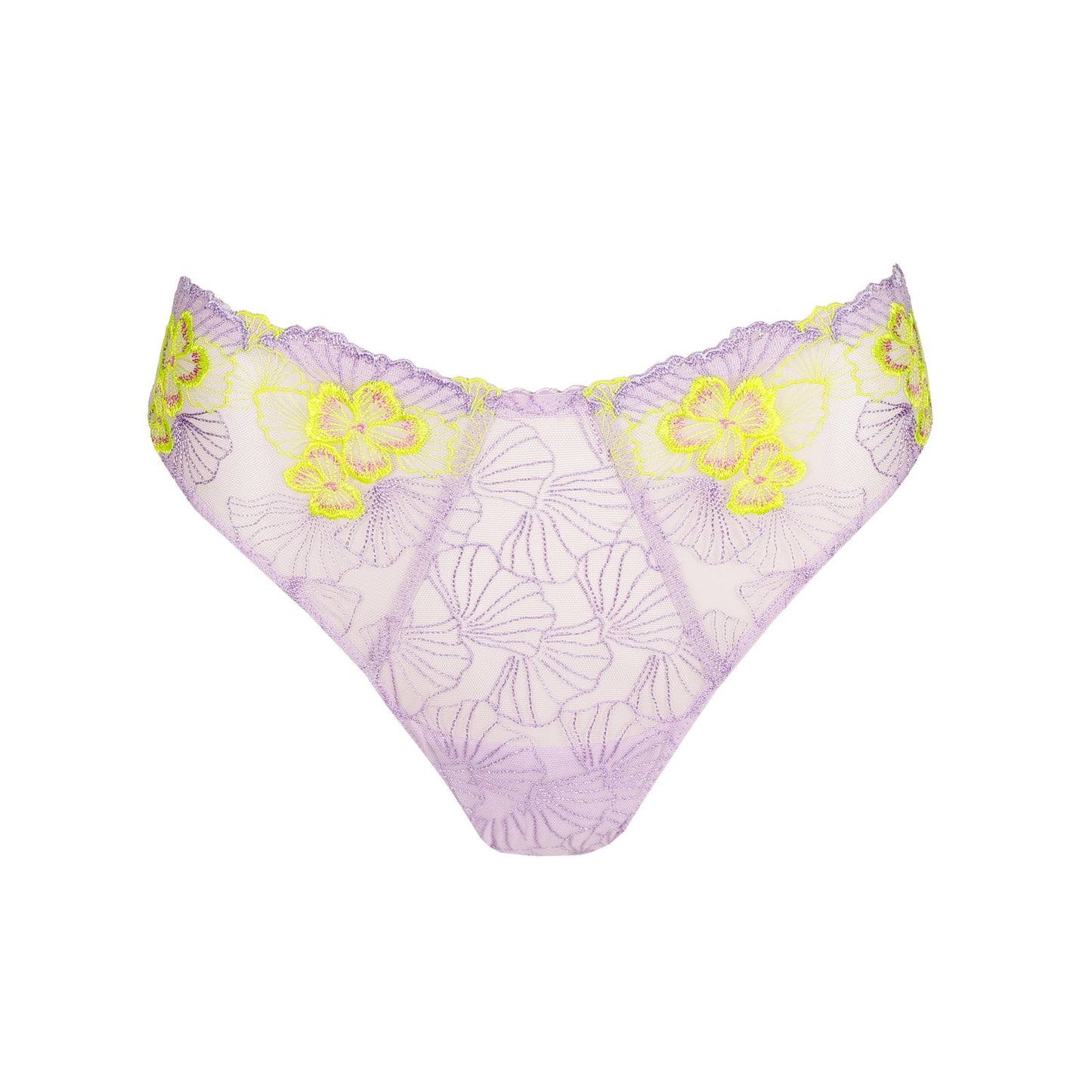 PrimaDonna Ixia Thong flat lay in Wisteria