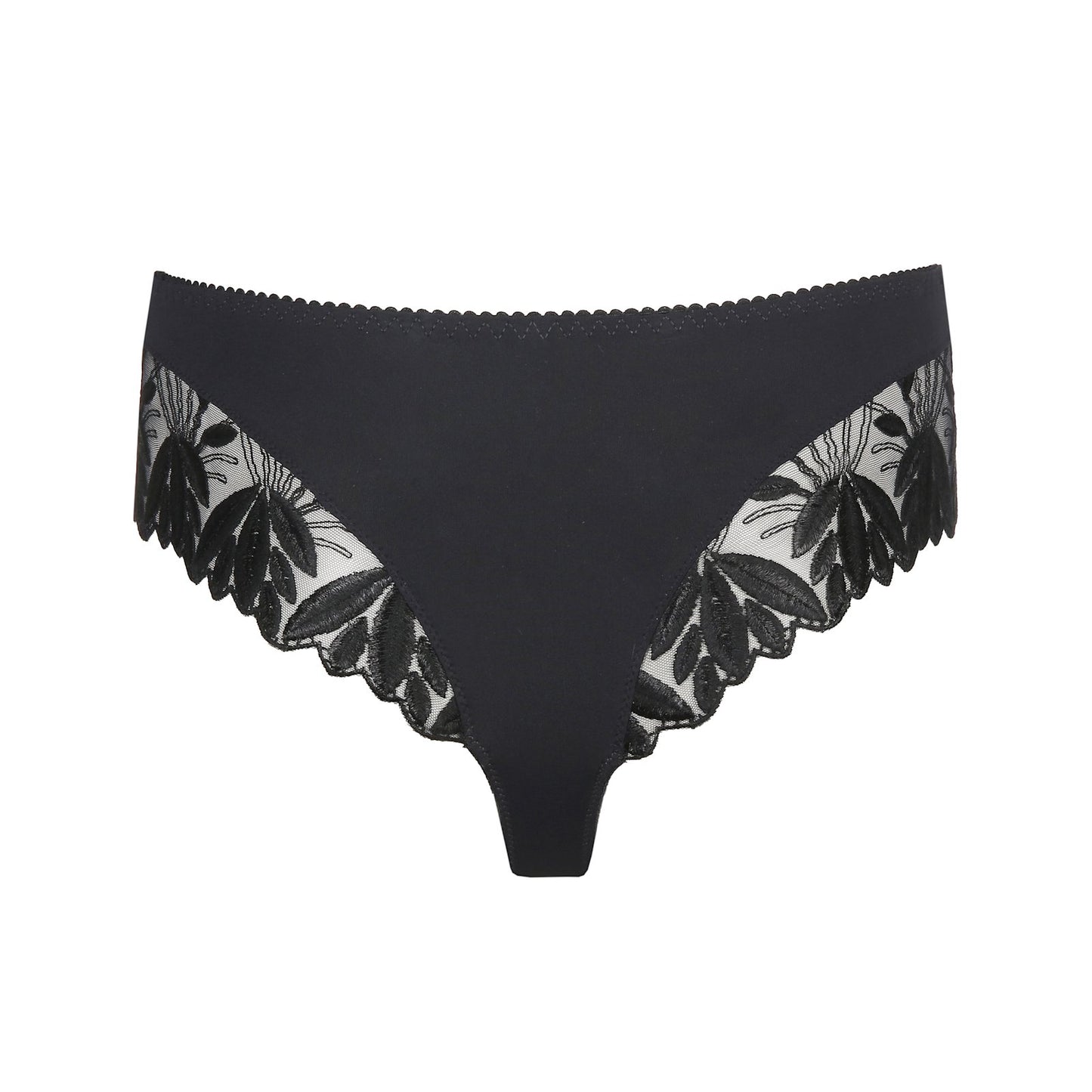 PrimaDonna Orlando Luxury Thong flat lay in Charcoal