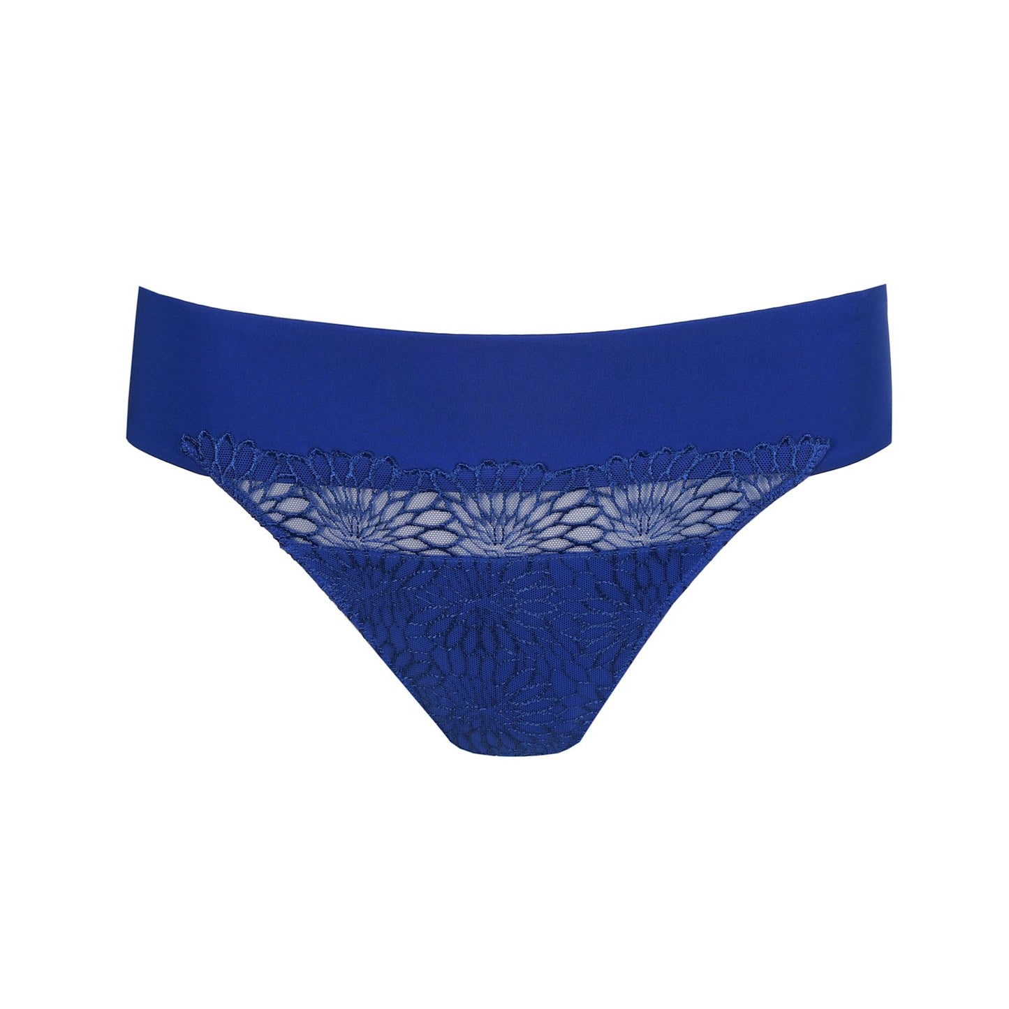 PrimaDonna Sophora Thong flat lay in Blue Print