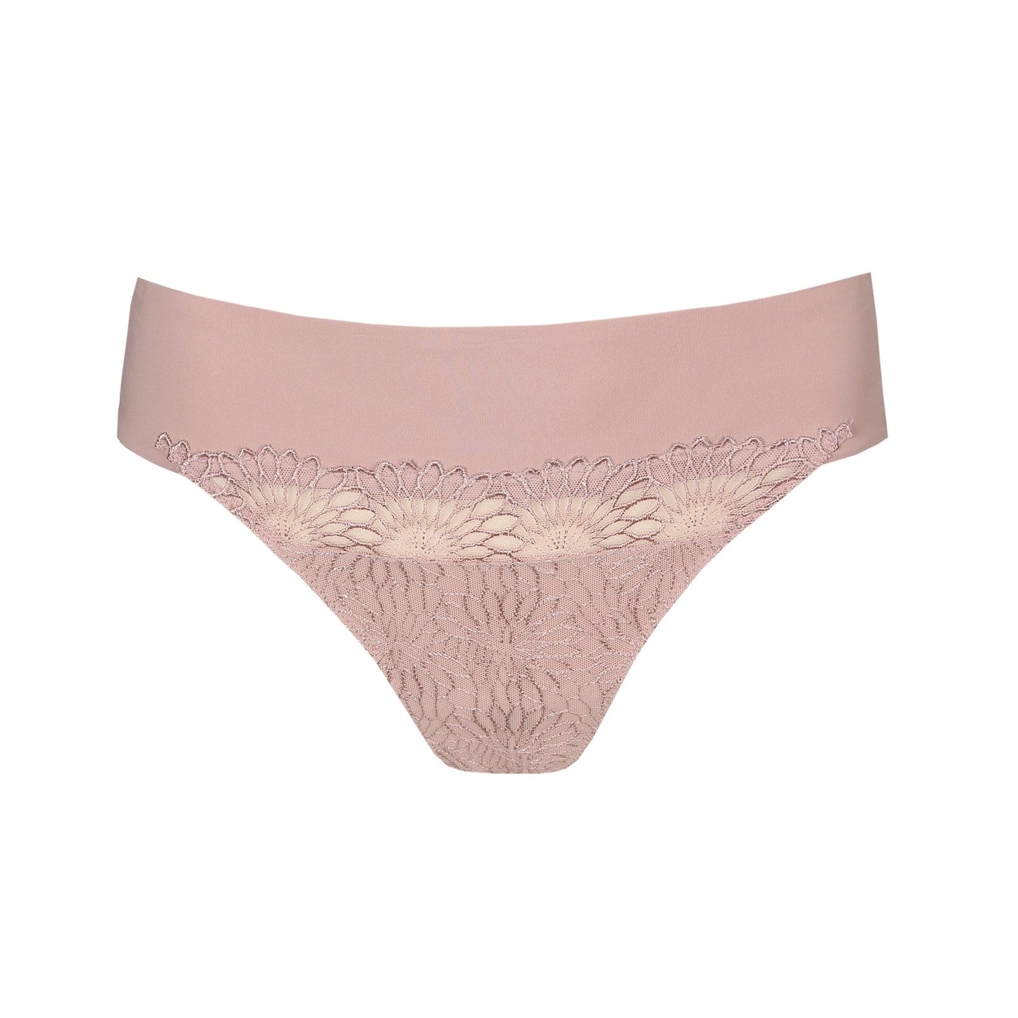 PrimaDonna Sophora Thong flat lay in Bois de Rose