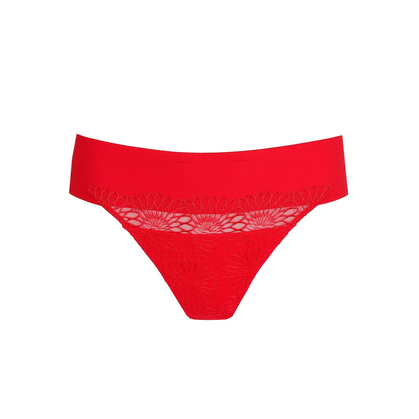 PrimaDonna Sophora Thong flat lay in True Red