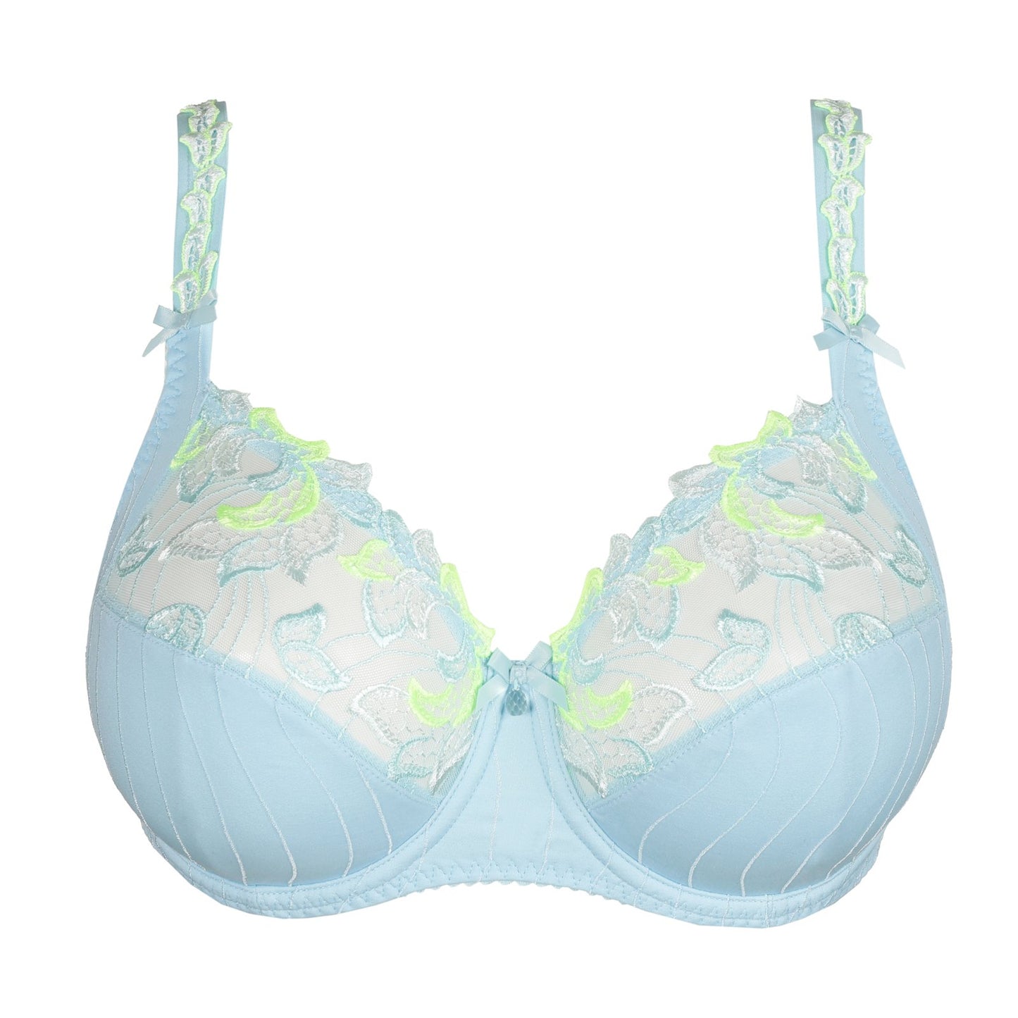 PrimaDonna Deauville Full Cup Bra flat lay in Milky Blue
