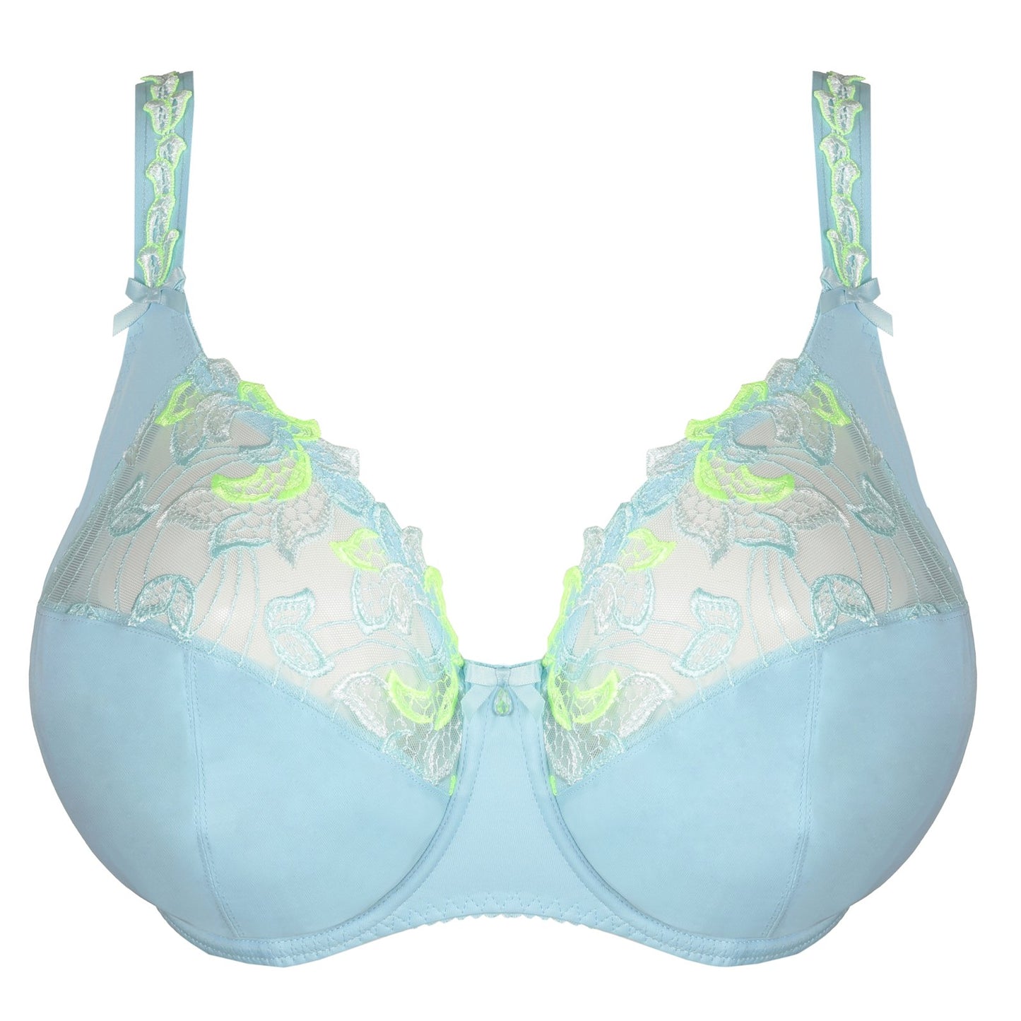 PrimaDonna Deauville Full Cup Bra flat lay in Milky Blue