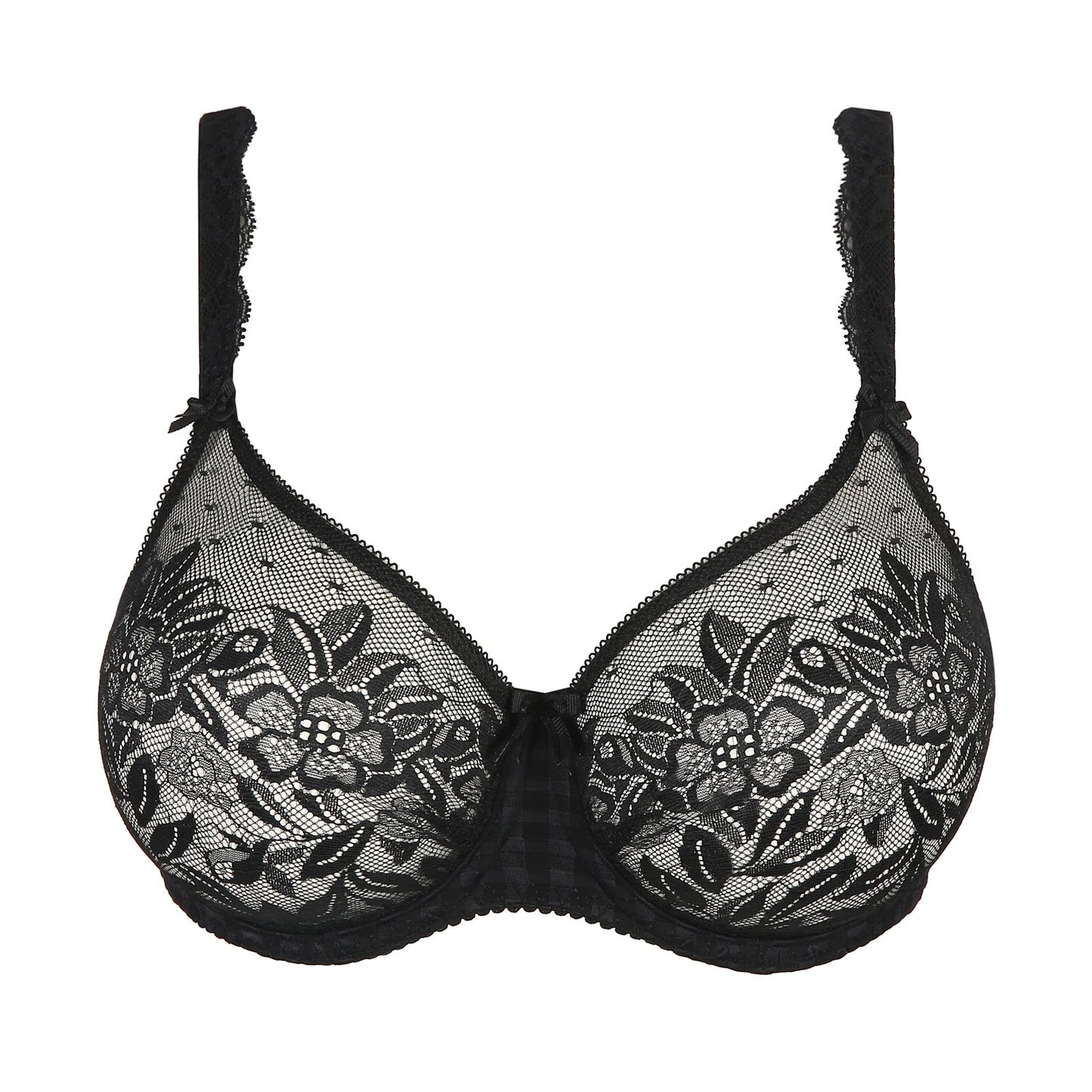 PrimaDonna Madison Padded Full Cup Bra flat lay in Black