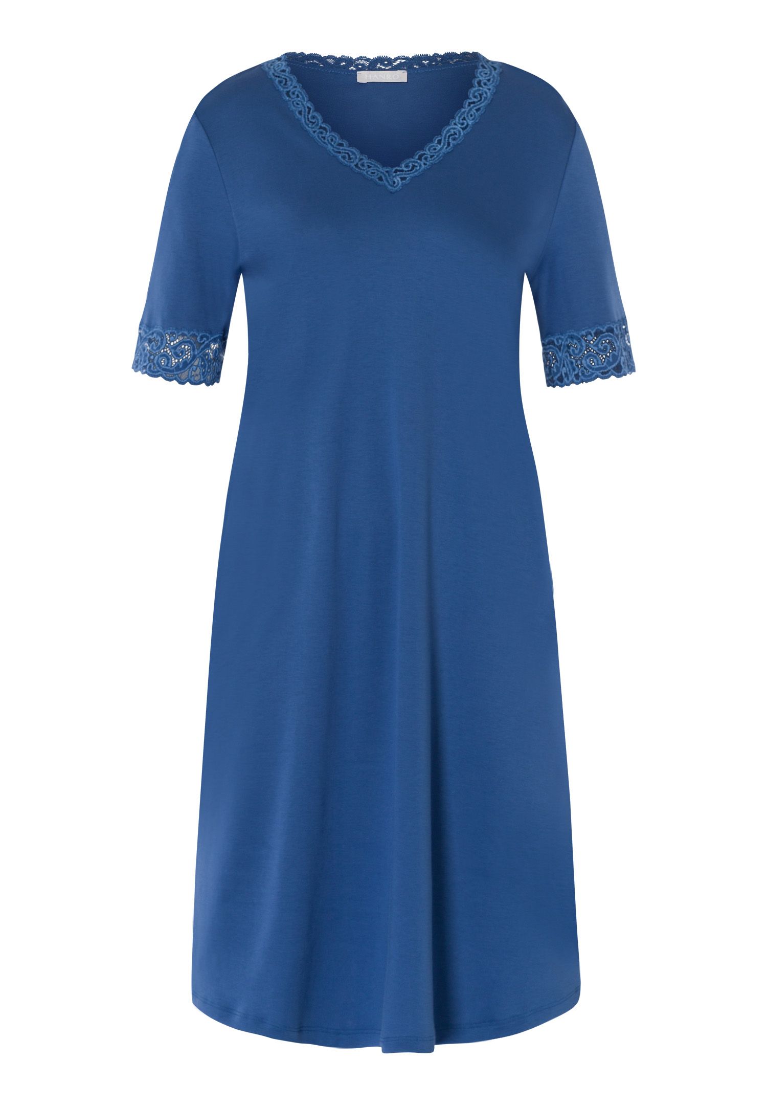 Hanro Basic Moments Nw Moments Nw S/Slv Nightdress 100 Cm (077040) White