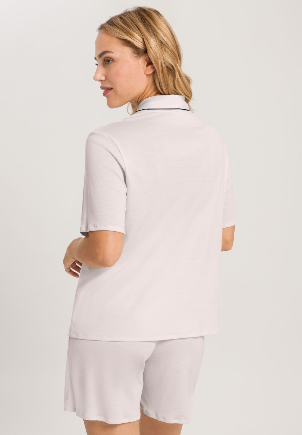 Hanro Basic Natural Comfort Natural Comfort S/Slv Pajama (077977) Almond