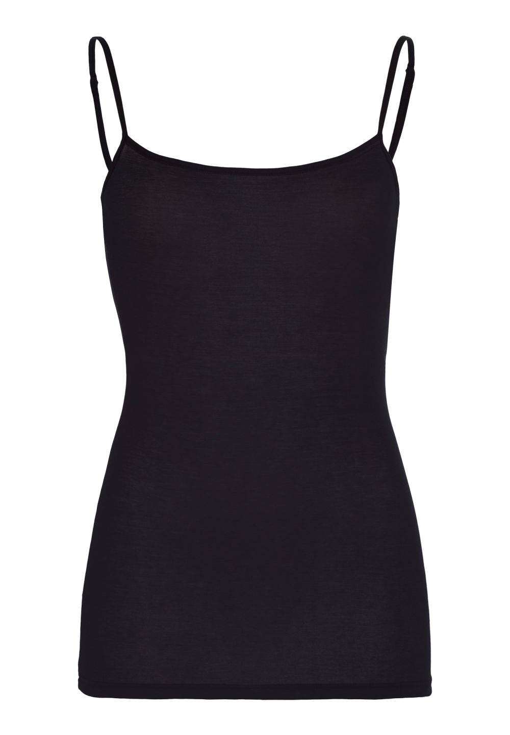 Hanro Basic Ultralight Ultralight Spaghetti Top (071820) Black