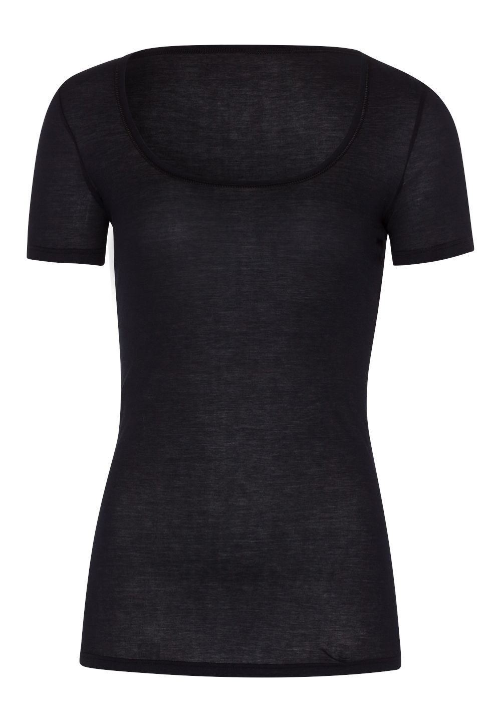 Hanro Basic Ultralight Ultralight S/Slv Shirt (071827) Black