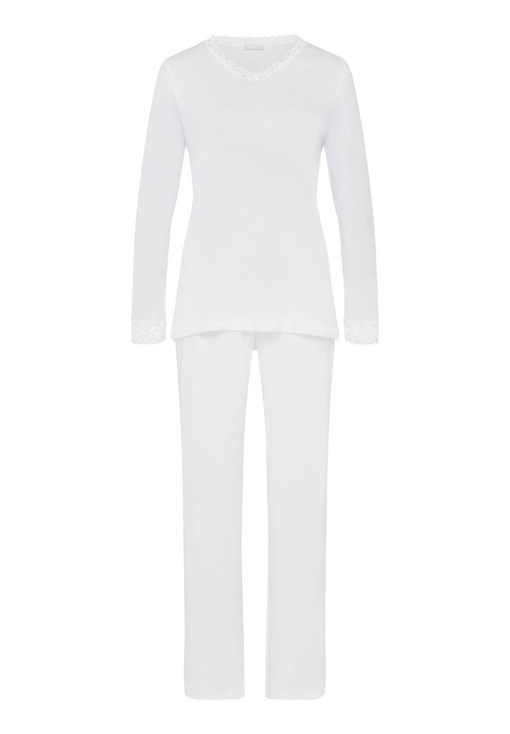 Hanro Basic Moments Nw Moments Nw L/Slv Pajama (077041) White