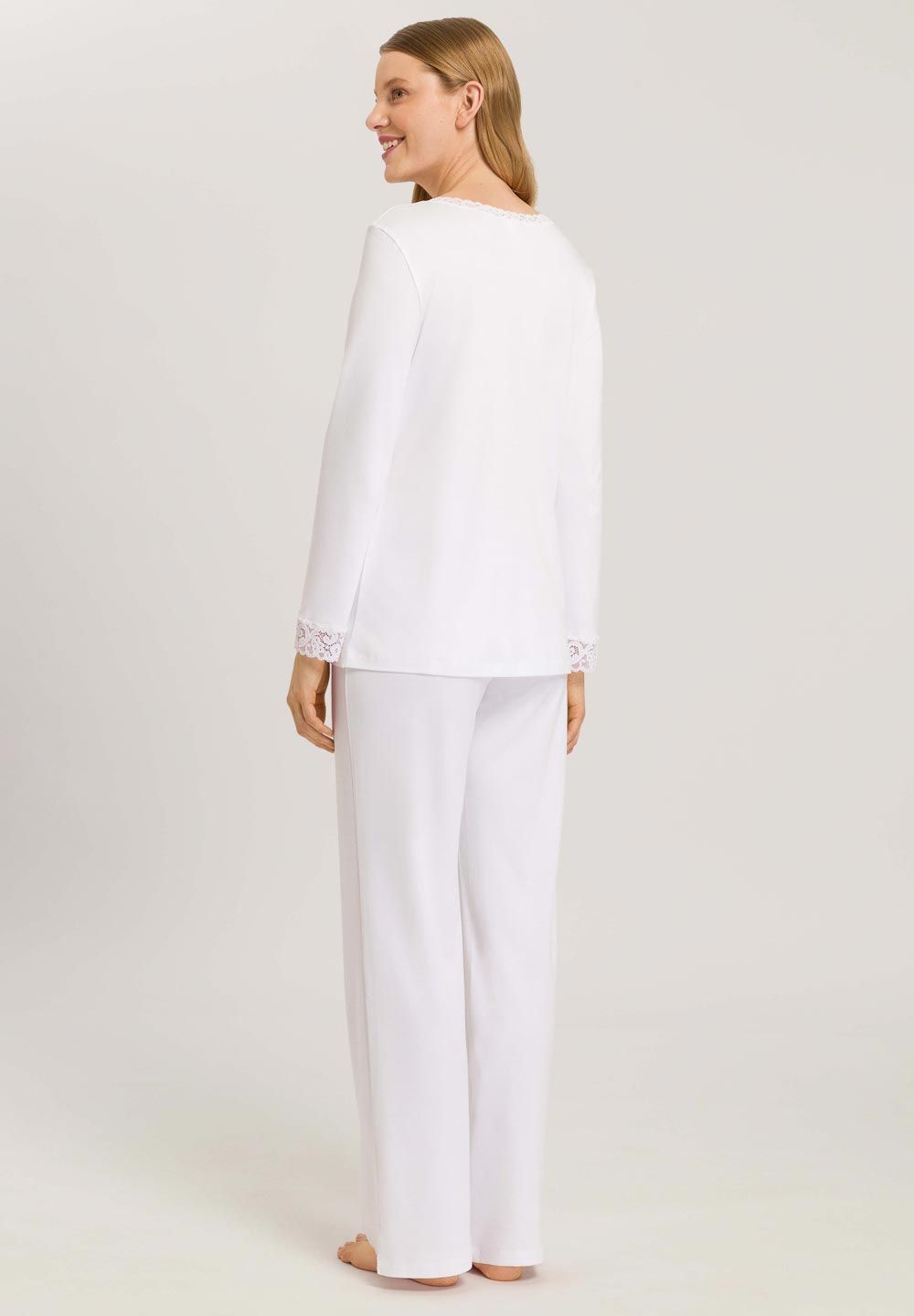 Hanro Basic Moments Nw Moments Nw L/Slv Pajama (077041) White
