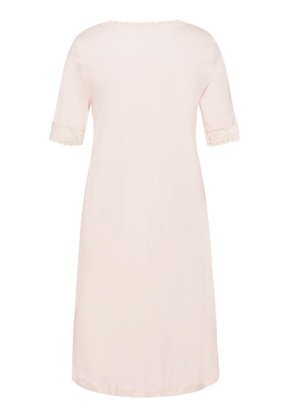 Hanro Basic Moments Nw Moments Nw S/Slv Nightdress 100 Cm (077040) Crystal Pink
